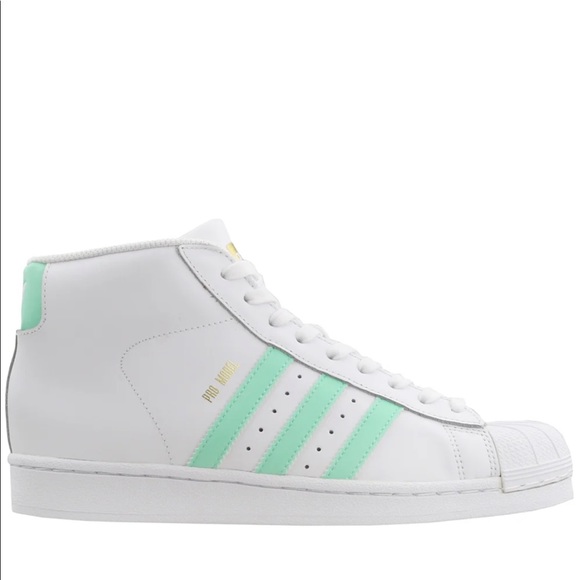 Adidas Pro Model Superstar in Mint Stripe - Picture 10 of 11